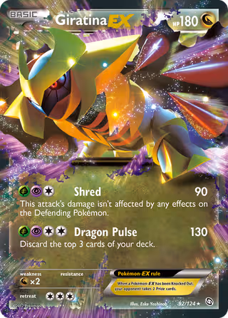 Giratina-EX 92/124 Pokemon card