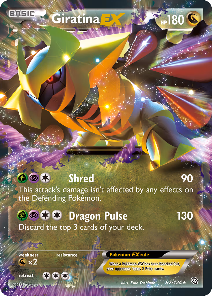 Giratina-EX 92/124 Pokemon card