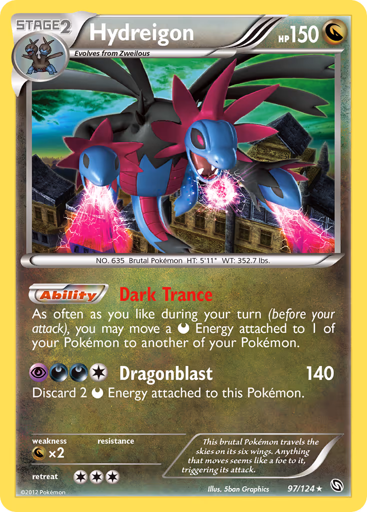 Hydreigon 97/124 Pokemon card