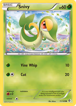 Snivy 11/149 Pokemon card