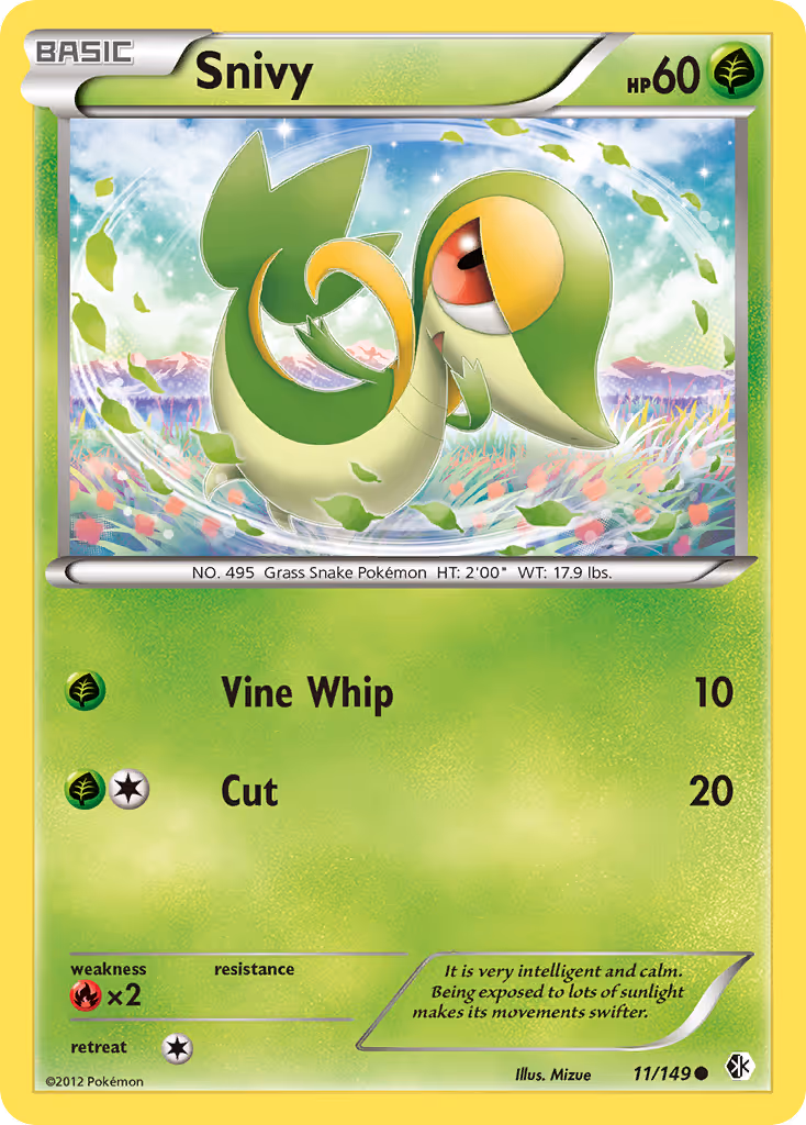 Snivy 11/149 Pokemon card