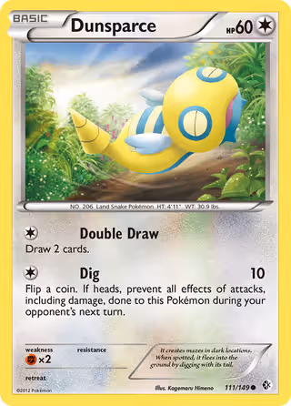 Dunsparce 111/149 Pokemon card