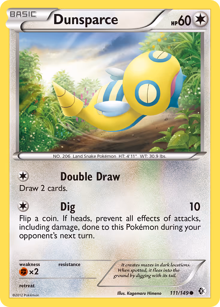 Dunsparce 111/149 Pokemon card