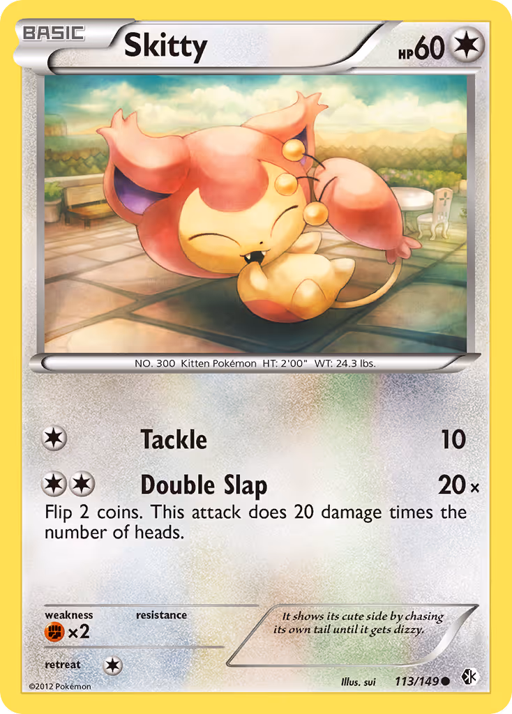Skitty 113/149 Pokemon card