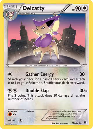 Delcatty 114/149 Pokemon card