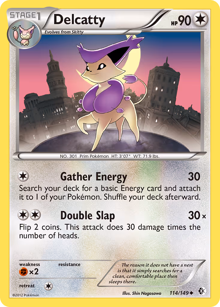 Delcatty 114/149 Pokemon card
