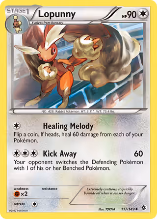 Lopunny 117/149 Pokemon card