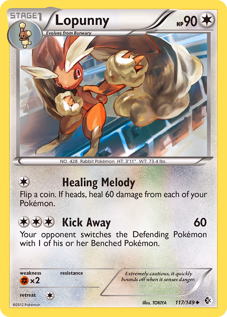Lopunny 117/149 Pokemon card