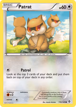 Patrat 118/149 Pokemon card