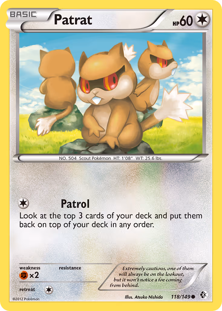 Patrat 118/149 Pokemon card