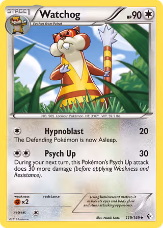 Watchog 119/149 Pokemon card