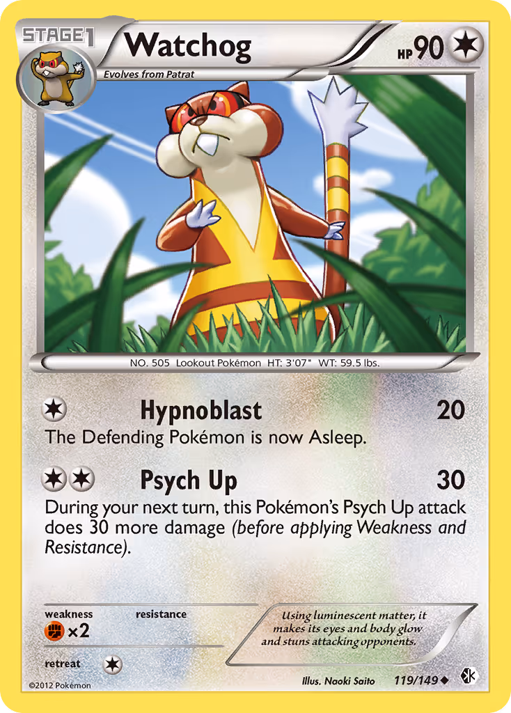 Watchog 119/149 Pokemon card