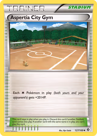 Aspertia City Gym 127/149 Pokemon card