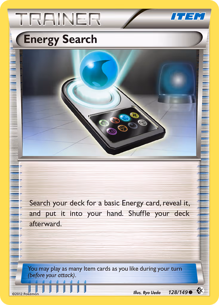 Energy Search 128/149 Pokemon card