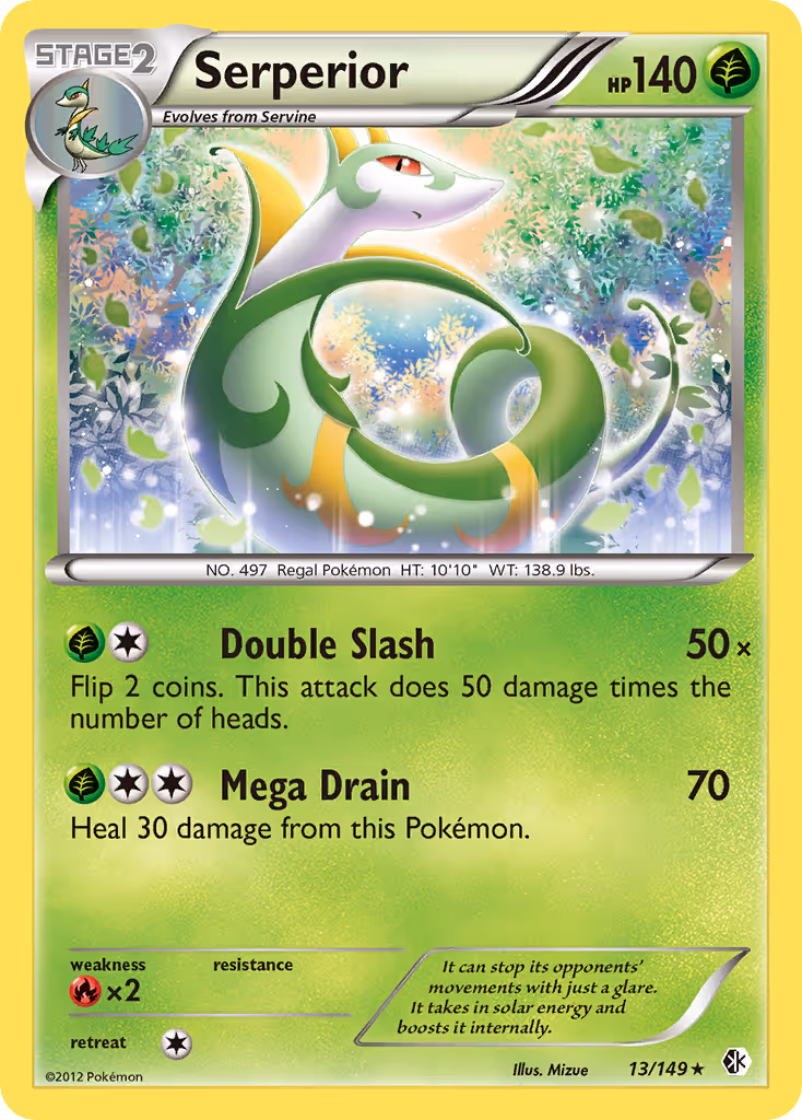 Serperior 13/149 Pokemon card