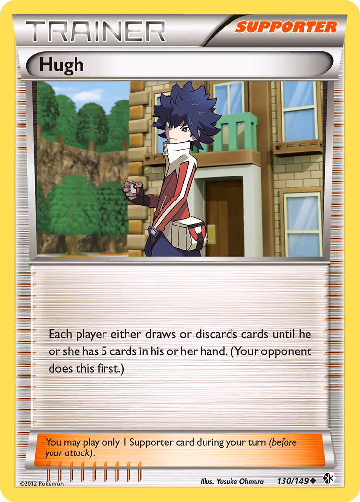 Hugh 130/149 Pokemon card