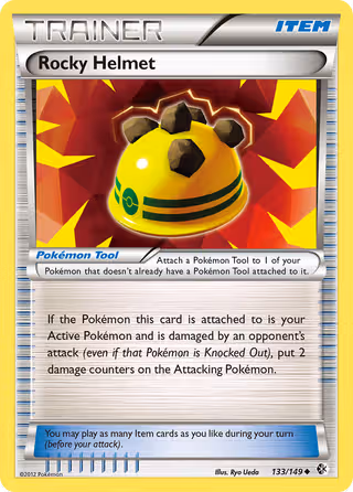 Rocky Helmet 133/149 Pokemon card