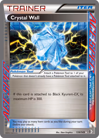 Crystal Wall 139/149 Pokemon card