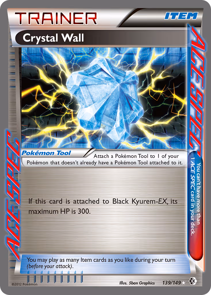 Crystal Wall 139/149 Pokemon card