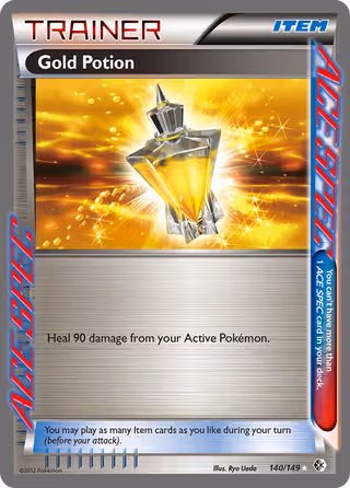 Gold Potion 140/149 Pokemon card