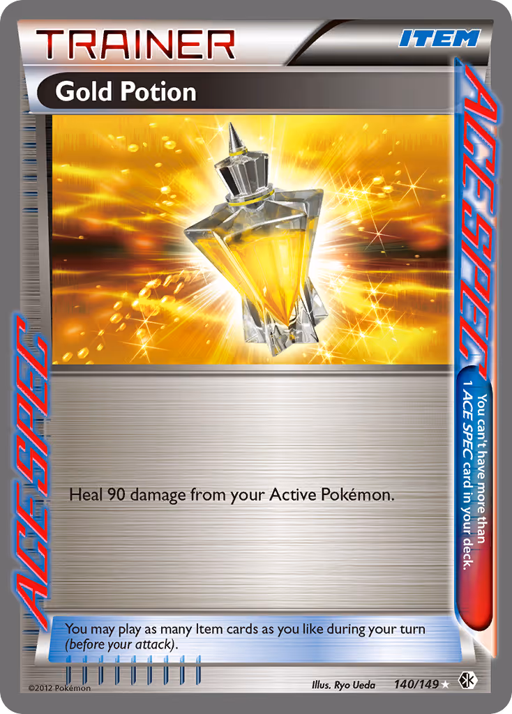 Gold Potion 140/149 Pokemon card