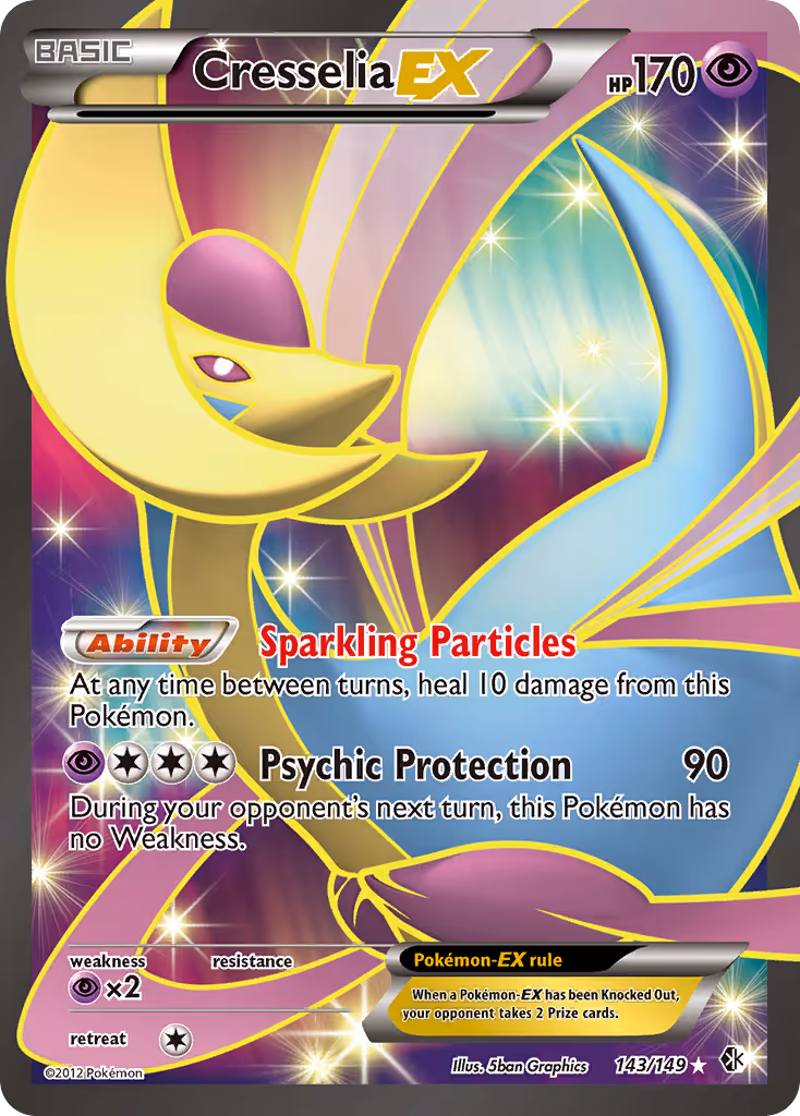 Cresselia-EX 143/149 Pokemon card
