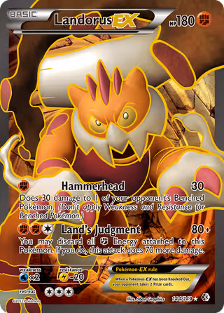 Landorus-EX 144/149 Pokemon card