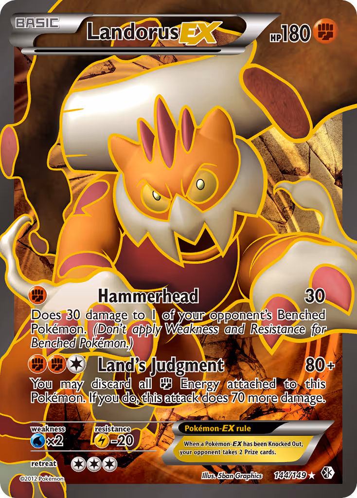 Landorus-EX 144/149 Pokemon card