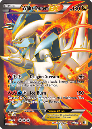 White Kyurem-EX 146/149 Pokemon card