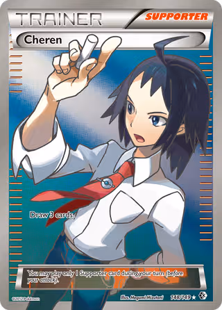 Cheren 148/149 Pokemon card