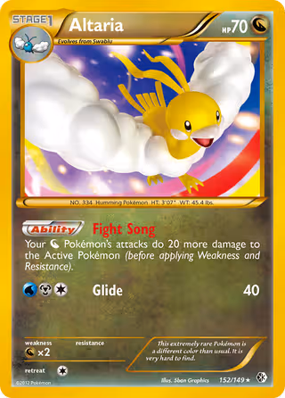 Altaria 152/149 Pokemon card