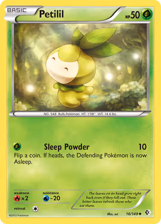 Petilil 16/149 Pokemon card