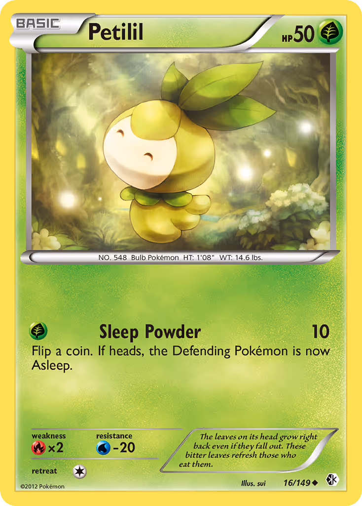 Petilil 16/149 Pokemon card
