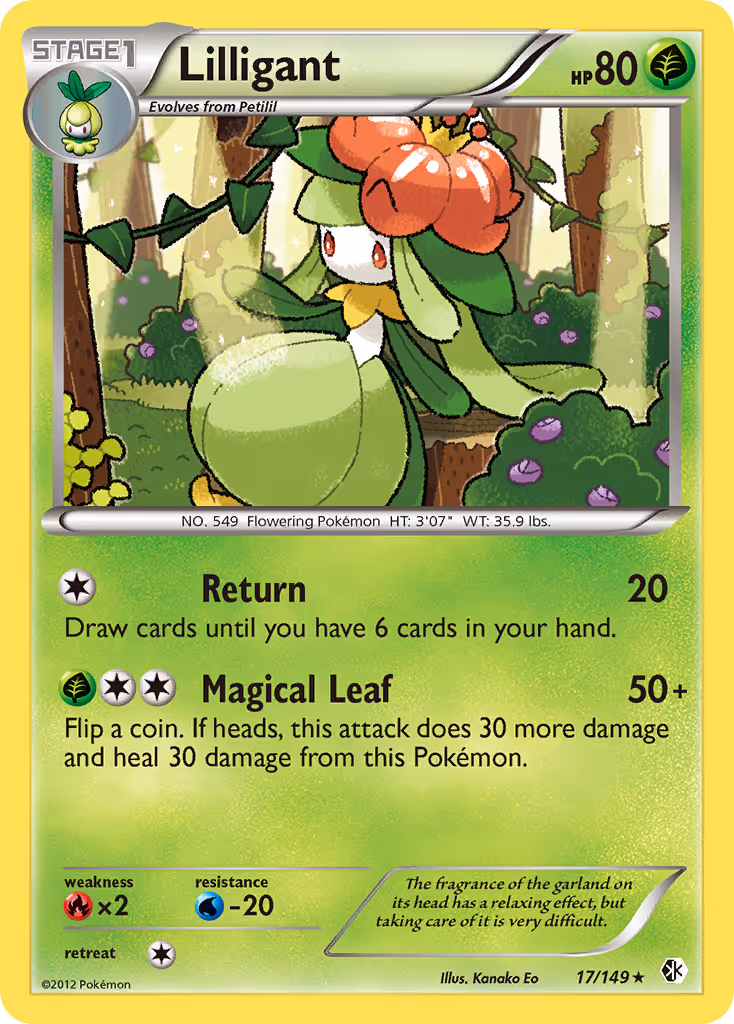 Lilligant 17/149 Pokemon card