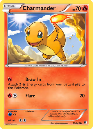 Charmander 18/149 Pokemon card