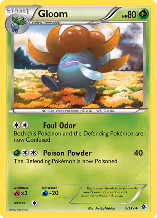 Gloom 2/149 Pokemon card