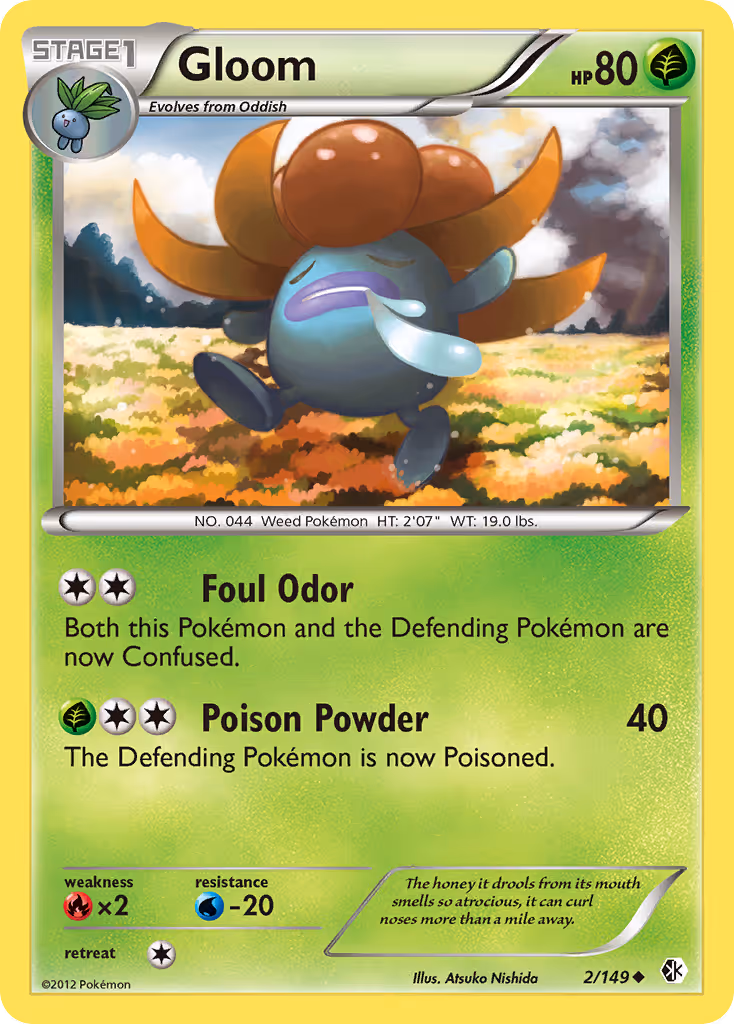 Gloom 2/149 Pokemon card