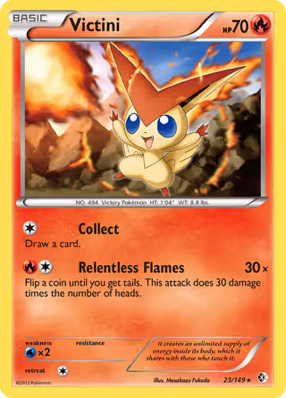 Victini 23/149 Pokemon card