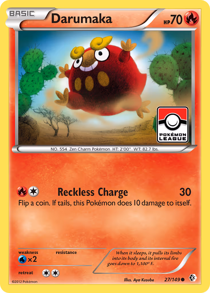 Darumaka 27/149 Pokemon card