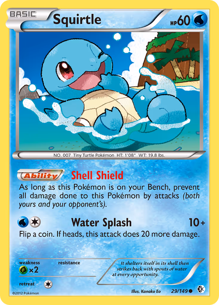 Squirtle 29/149 Pokemon card