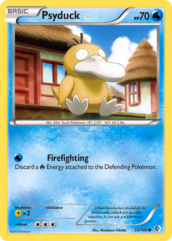 Psyduck 33/149 Pokemon card