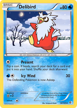 Delibird 38/149 Pokemon card