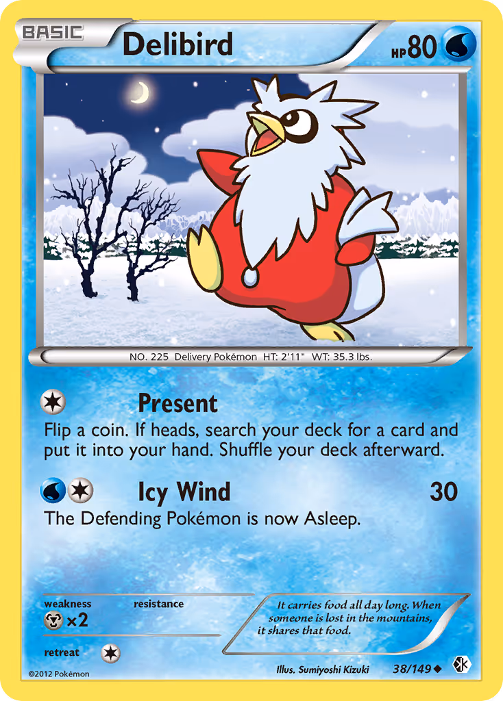 Delibird 38/149 Pokemon card