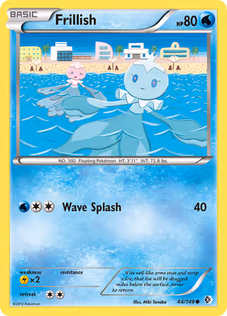 Frillish 44/149 Pokemon card