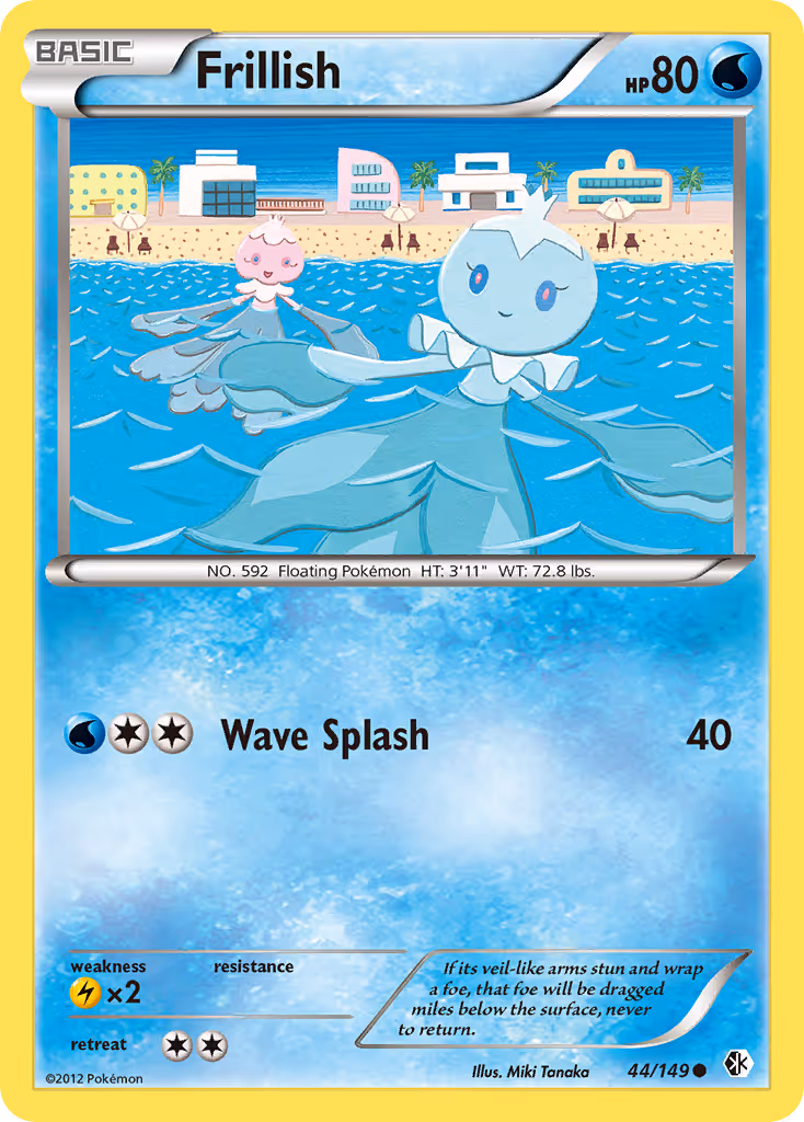 Frillish 44/149 Pokemon card