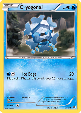 Cryogonal 46/149 Pokemon card