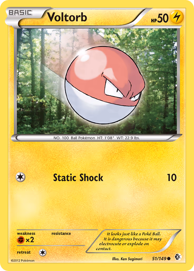 Voltorb 51/149 Pokemon card