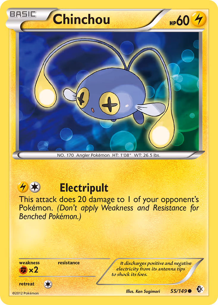 Chinchou 55/149 Pokemon card