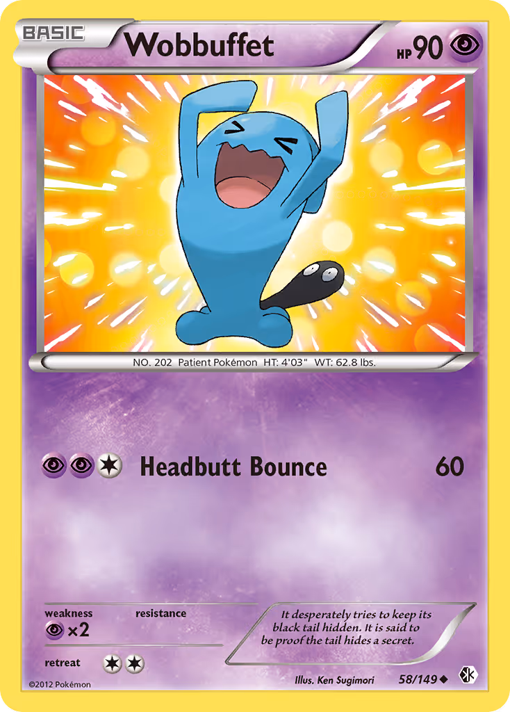 Wobbuffet 58/149 Pokemon card
