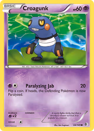 Croagunk 64/149 Pokemon card